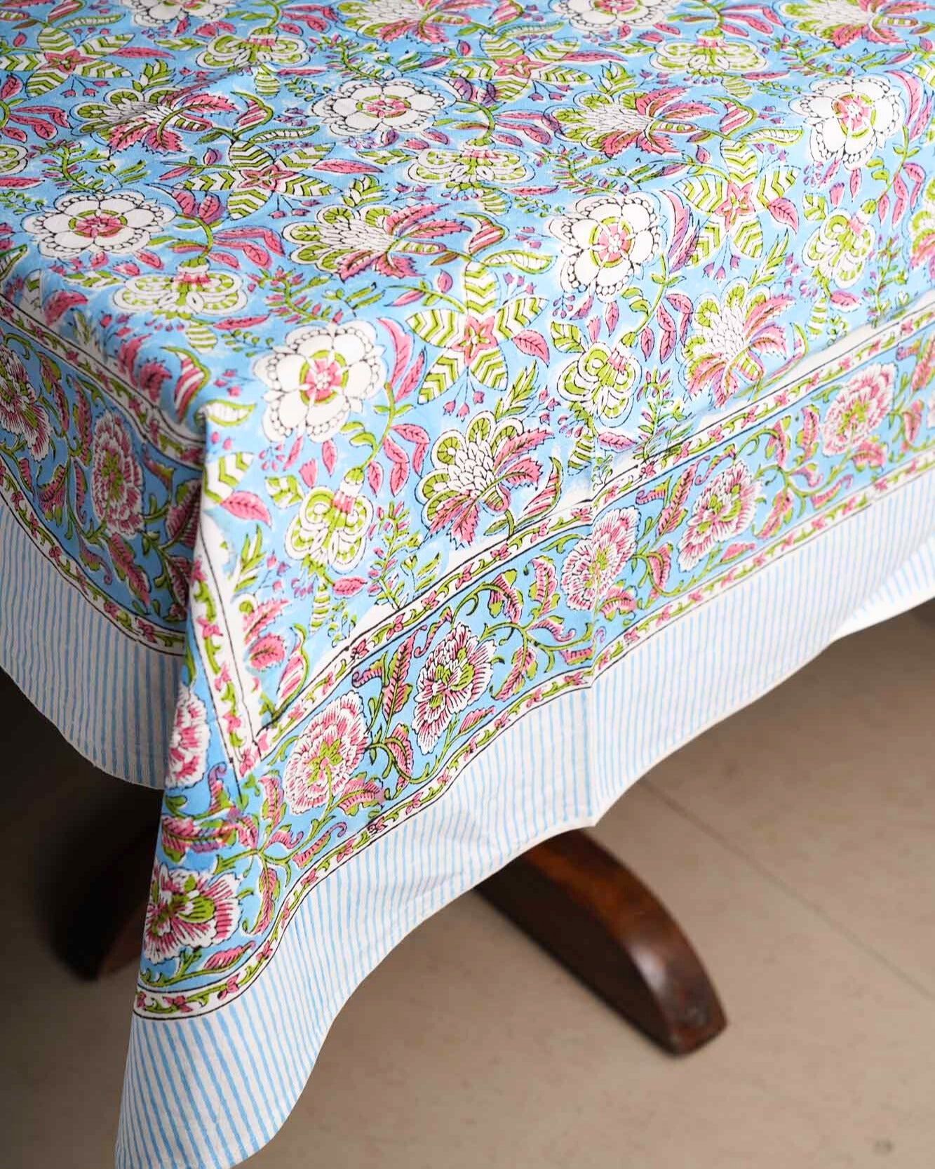 Dhun - Hand Block Six seater Dining table cover