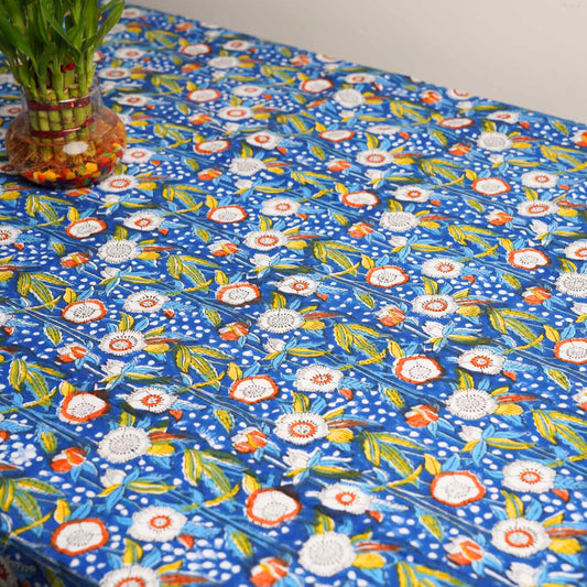 Starry Nights - Hand Block Six seater Dining table cover