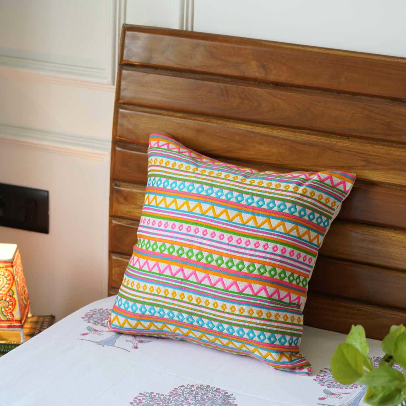 Rainbow Mystery Jacquard Cushion Cover