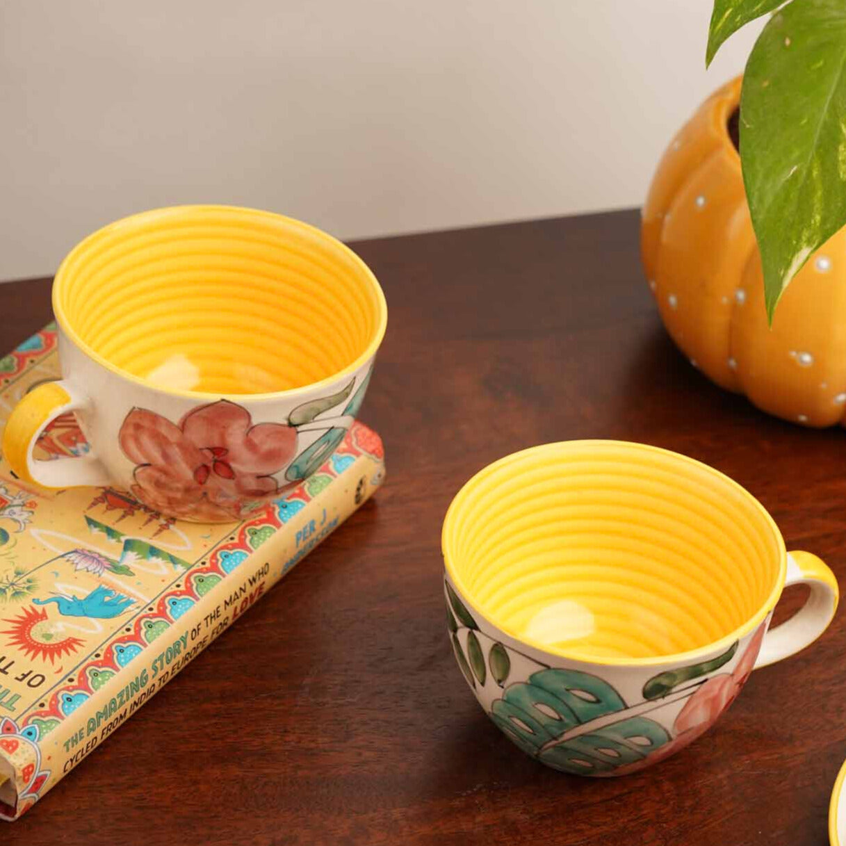 Spring Shades II Comfort Mug Bowls - Set of 2