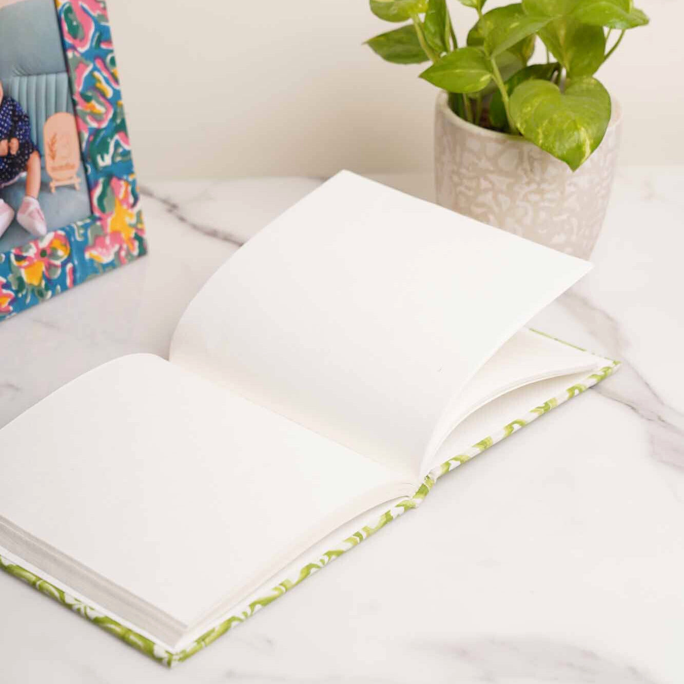 Square Fabric Notebook 1 - 125 GSM Handmade Paper