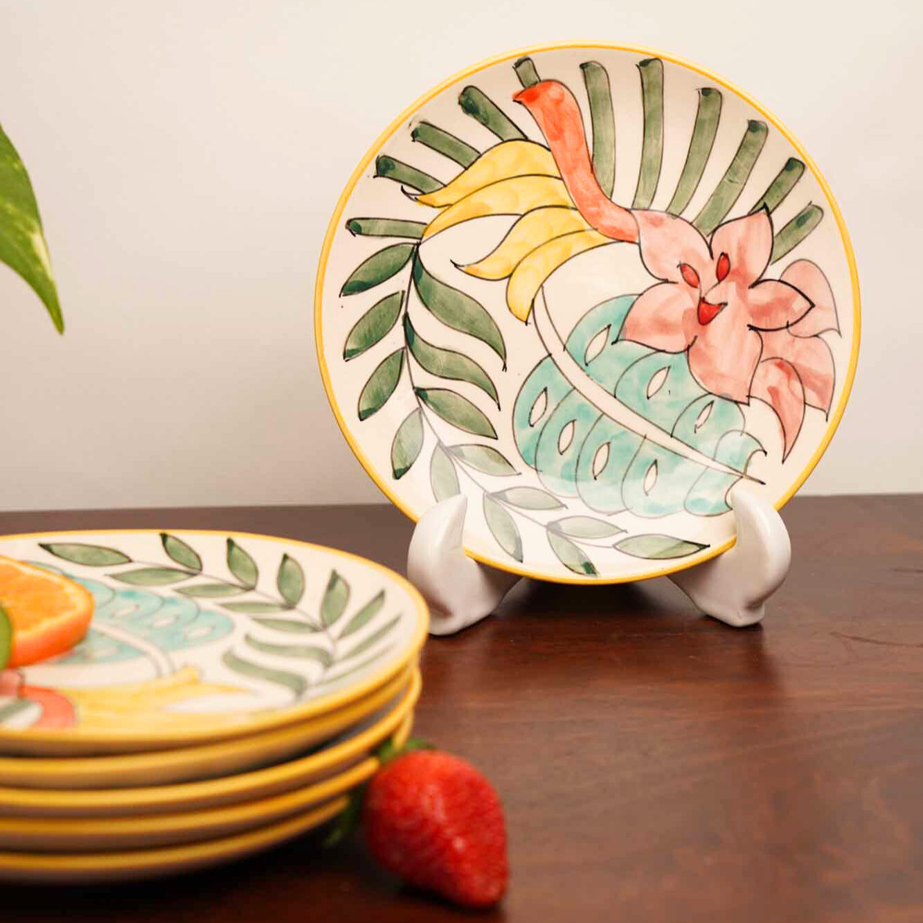 Spring Shades II Snack Plates - Set of 2 & 6