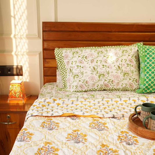 Yellow blossom  - Single Bed Razai/ Comforter