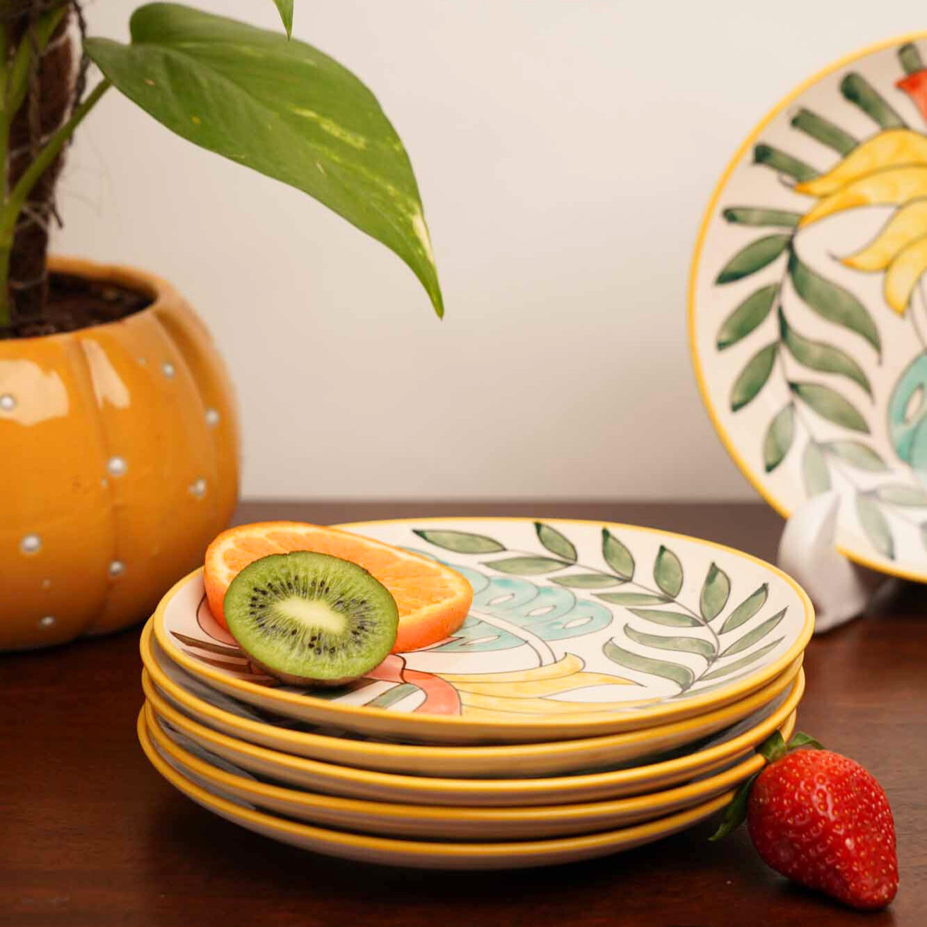 Spring Shades II Snack Plates - Set of 2 & 6