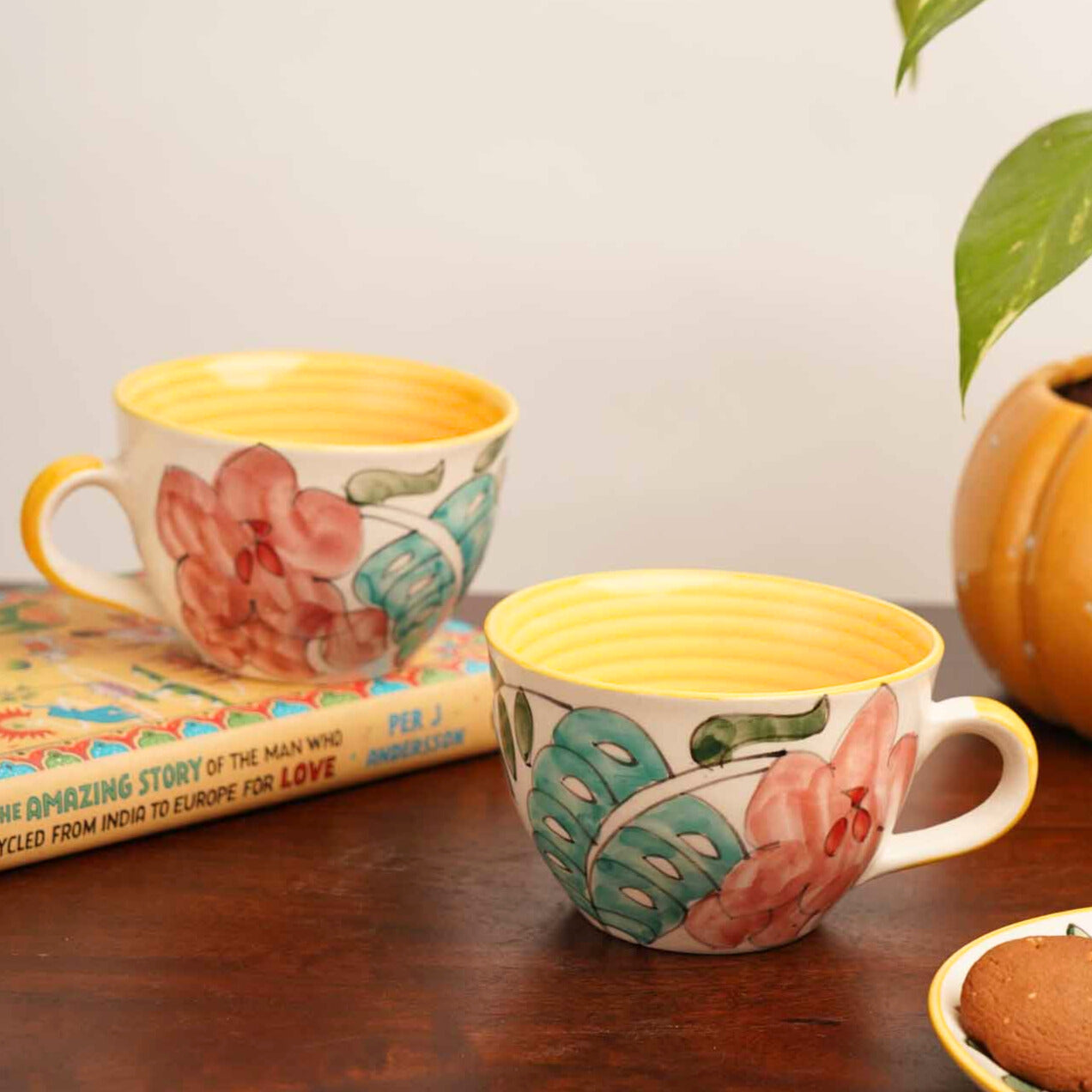 Spring Shades II Comfort Mug Bowls - Set of 2