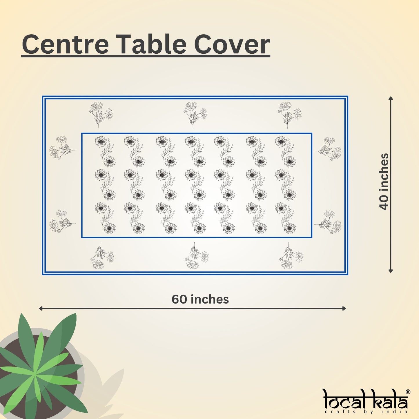 Starry night - Centre table cover