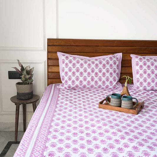 Pink city - Flat/Fitted Bedsheet (90x108 Inches)