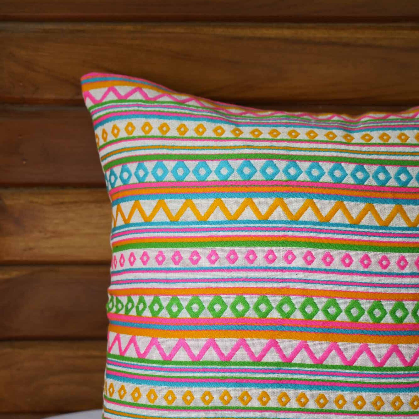 Rainbow Mystery Jacquard Cushion Cover