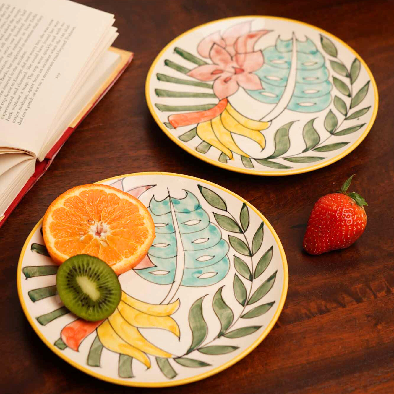 Spring Shades II Snack Plates - Set of 2 & 6