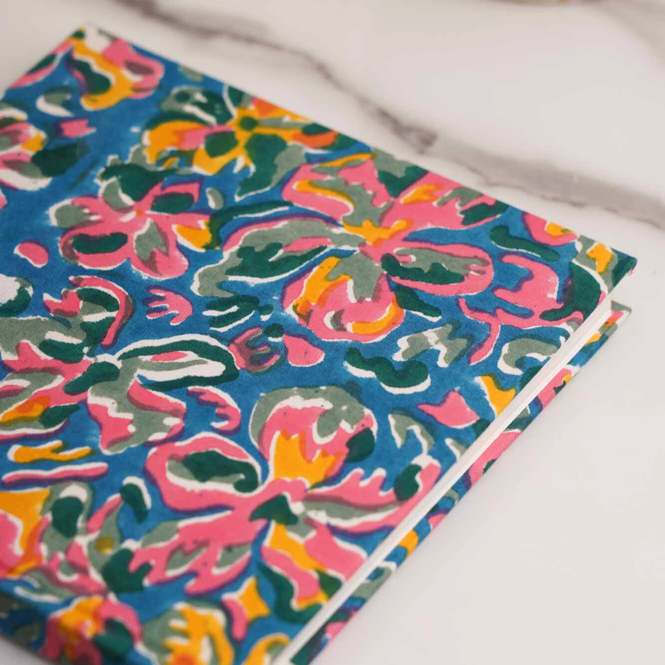 Square Fabric Notebook 5 - 125 GSM Handmade Paper