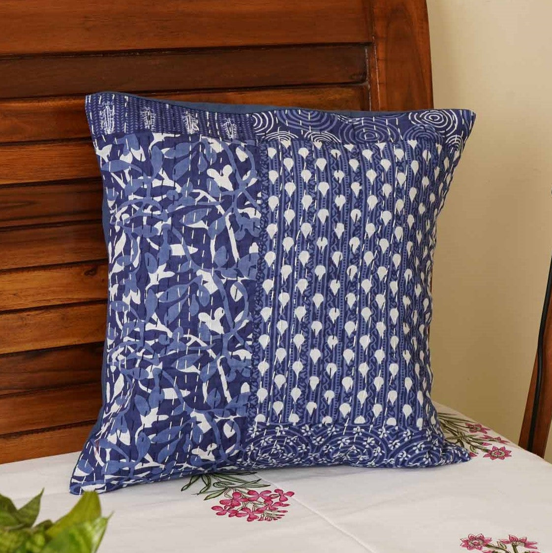 Indigo – Kantha Cushion Cover